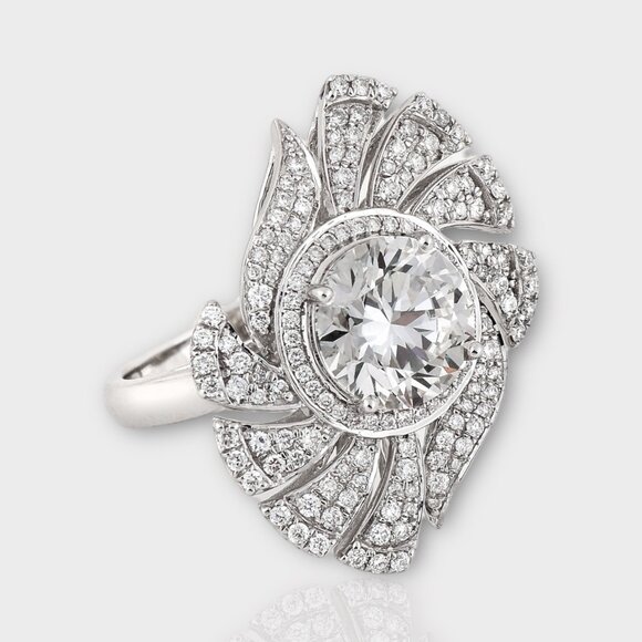 3 Carat Lab Grown Diamond Ring - Picture 4 of 7